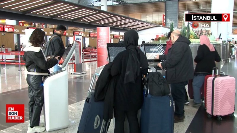 İstanbul Havalimanı’nda ara tatili yoğunluğu