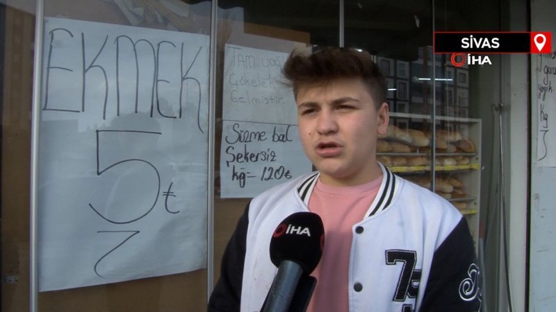 Sivas’ta 5 liraya somun ekmek satıyor