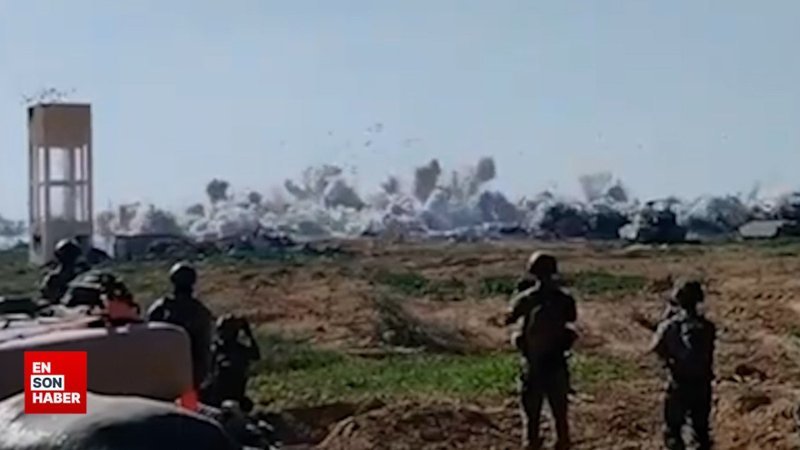 İsrail, Gazze'de yerleşim yerini havaya uçurdu