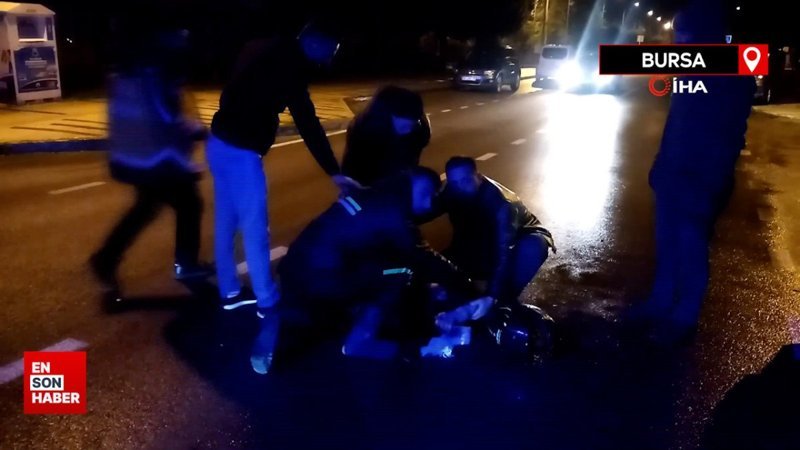 Bursa'da çarptığı yayayı yaralayan sürücü ağlamaya başladı