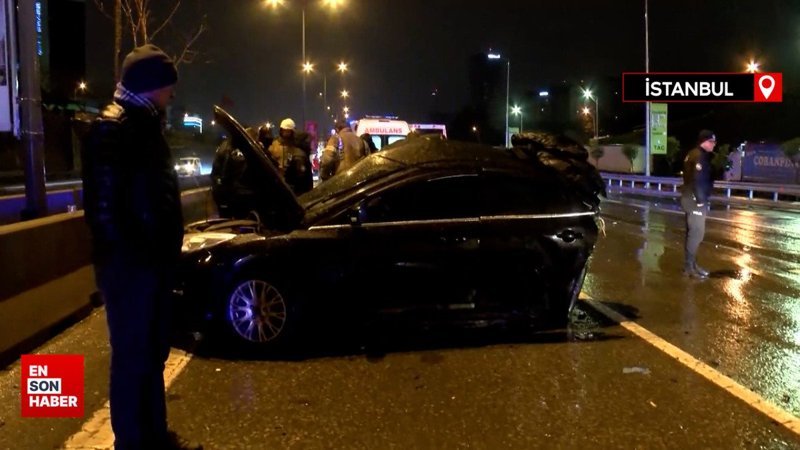 İstanbul Maltepe’de 2 kişinin öldüğü kaza anı