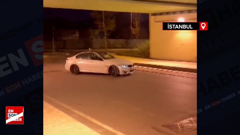 İstanbul'da drift atan sürücüye 21 bin 214 lira ceza