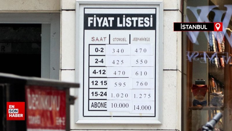 İstanbul'da tepki çeken otopark ücretleri