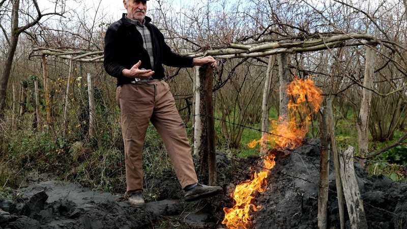 Samsun'da sondajdan yanıcı gaz çıktı