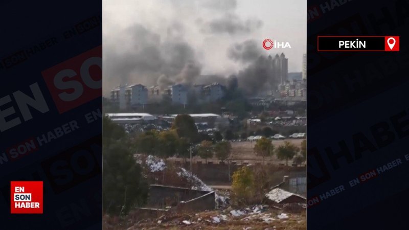 Çin’de iş yerinde yangın