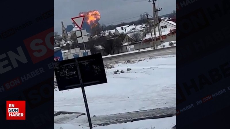 Ukraynalı esirleri taşıyan uçak Rusya'da düştü