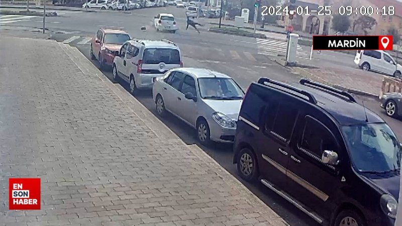 Mardin'de otomobil ile motosikletin çarpıştığı kaza