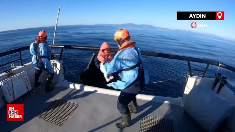 Aydın'da 124 göçmen kurtarıldı