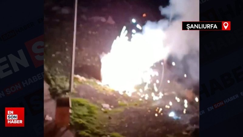 Şanlıurfa ve Şırnak'ta trafolarda yaşanan patlamalar sonrası yangın çıktı