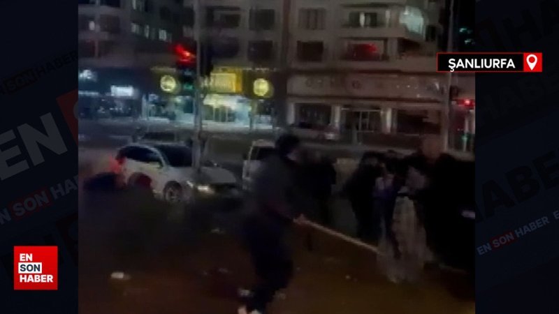 Şanlıurfa'da kaza sonrası sopalı yumruklu kavga