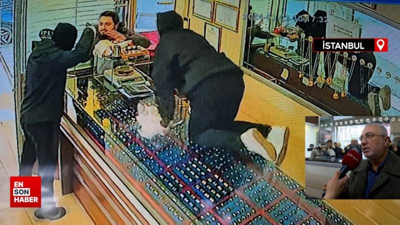 Sultangazi'de kuyumcu soygununu esnaf önledi