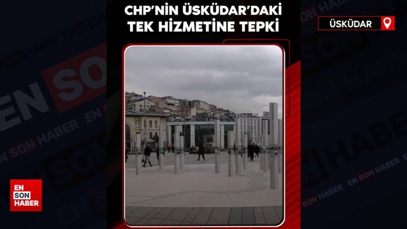 Üsküdarlı vatandaştan İBB'nin sütun hizmetine tepki