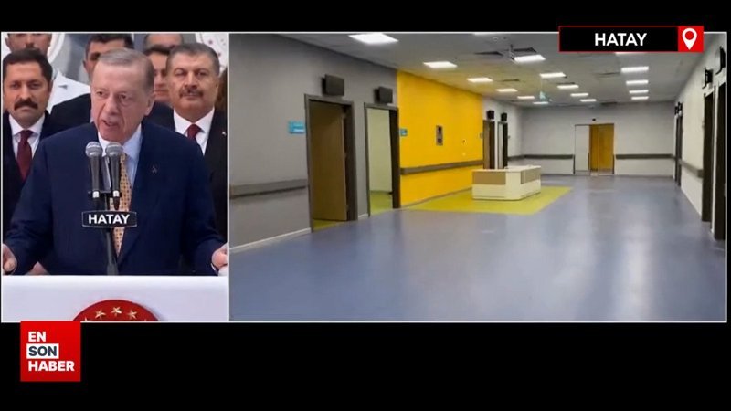 Cumhurbaşkanı Erdoğan, Hatay'da iki hastanenin açılışını yaptı
