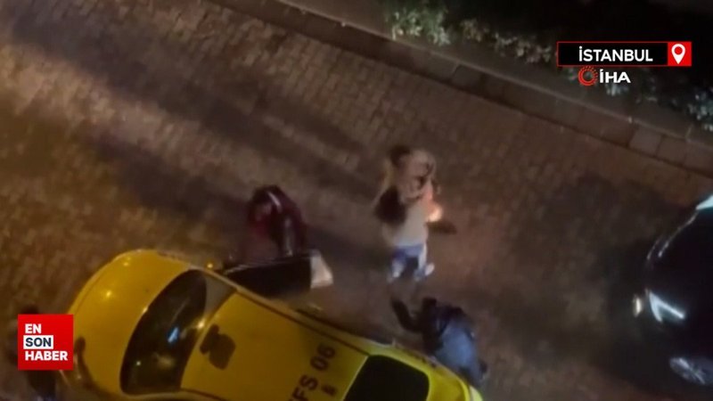 Kadıköy'de şahıs, kadını zorla taksiye bindirmeye çalıştı