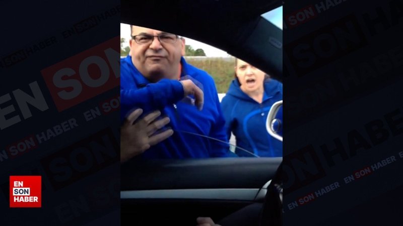 Trafikte yanlış kişiye çattı: Cüssesiyle şoke etti