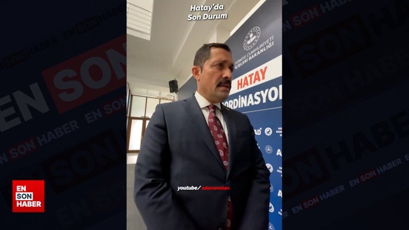 Hatay Valisi Masatlı: Belediyenin sorumluluğundaki işleri de biz yaptık