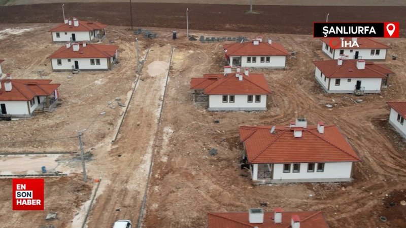 Şanlıurfa’da yapımı tamamlanan köy evleri