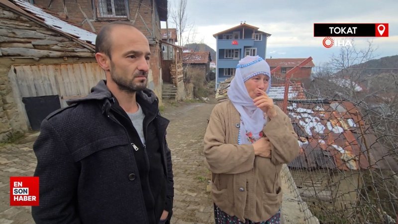 Tokat'ta yıkılan köylerini göz yaşlarıyla izlediler