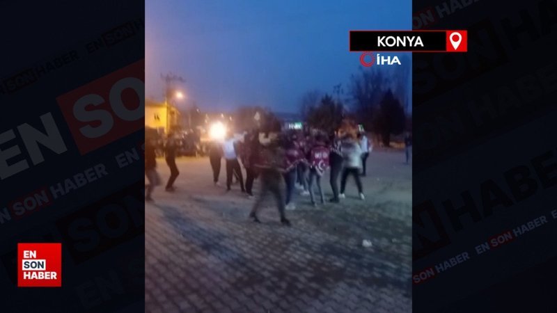 Konya'da asker eğlencesinde ortalık savaş alanına döndü