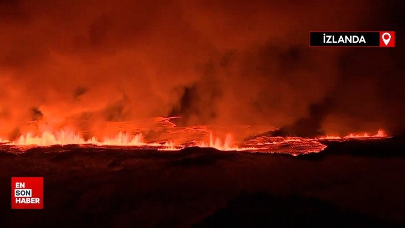 İzlanda'da yanardağ patladı