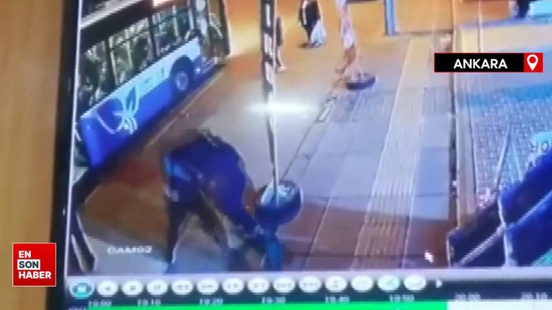 Ankara’da otobüsten indikten sonra tartıştığı kişiyi bıçakla yaraladı