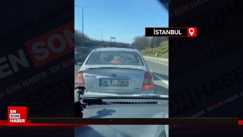 Beykoz'da yol verme tartışması kamerada