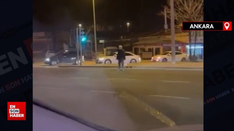 Ankara'da yolun karşısına geçerken TIR'ın çarptığı adam hayatını kaybetti