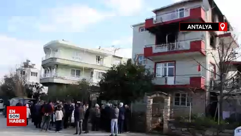 Antalya'da eşini yangından kurtaran adam hayatını kaybetti