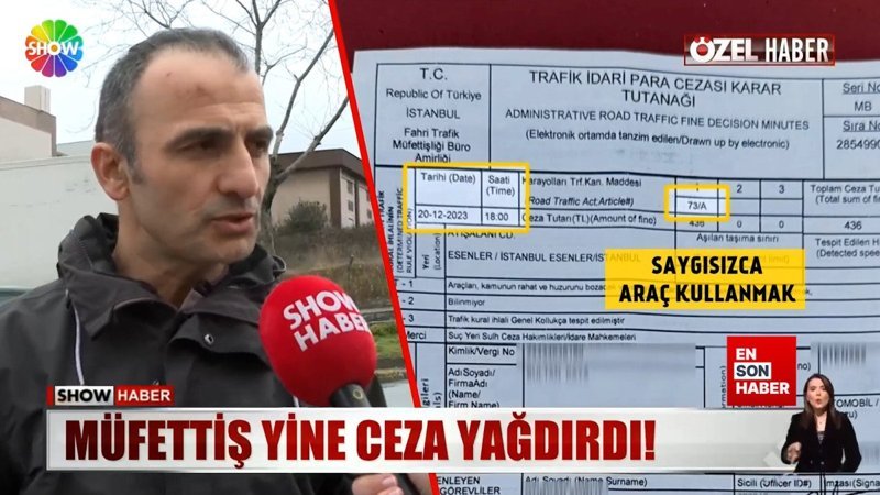 Esenler'de aynı gün, aynı saatte 6 farklı ceza yedi