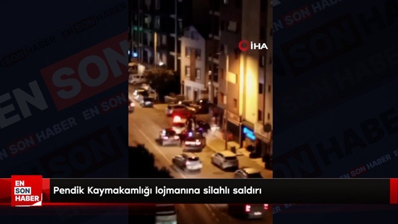 Pendik Kaymakamlığı lojmanına silahlı saldırı