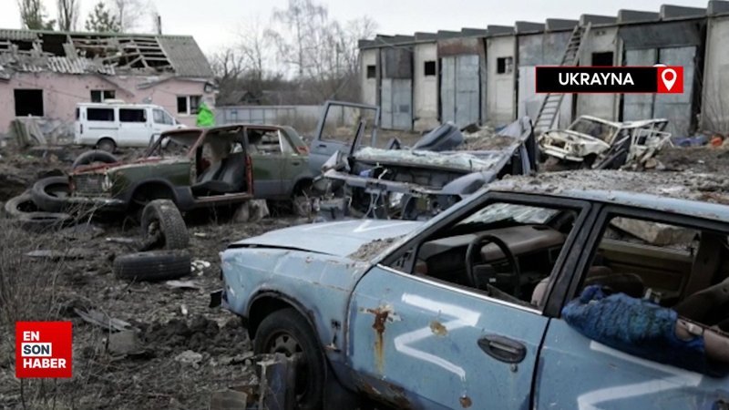 Ukrayna'nın Harkiv bölgesinde savaşın izleri görüntülendi
