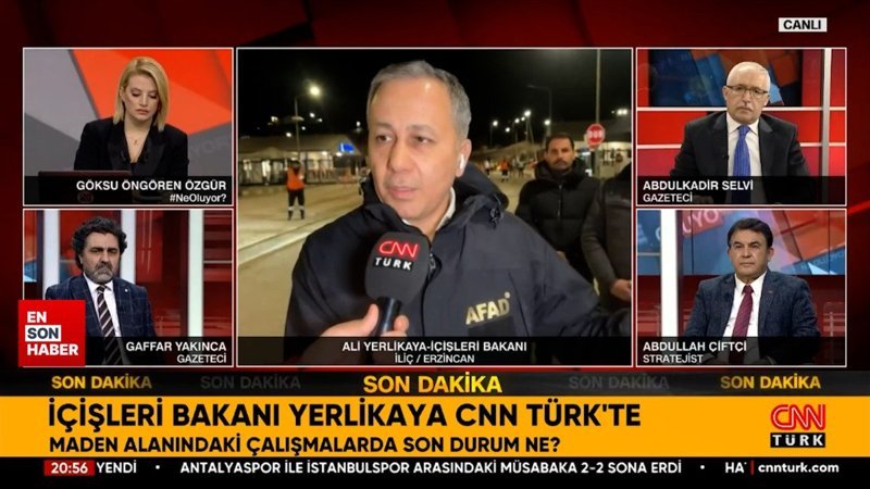 Ali Yerlikaya: Erzincan'da yeniden toprak kayması riski var