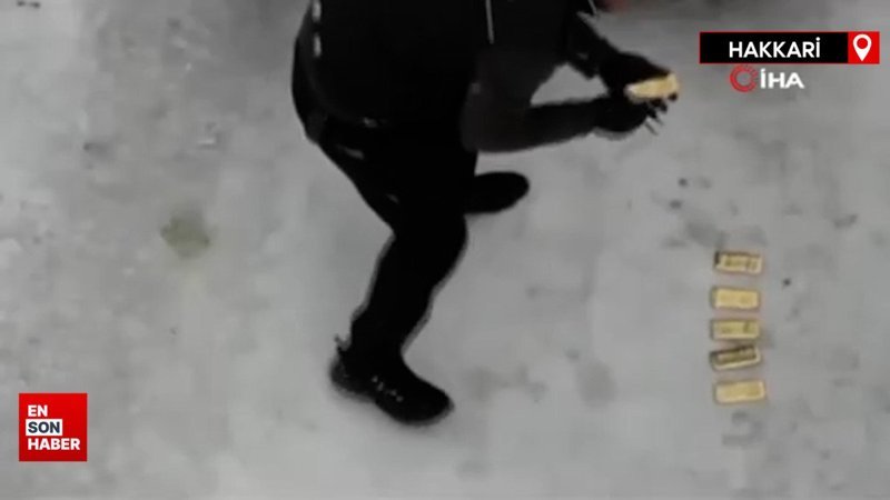 Hakkari'de kaçak 22 kilo külçe altın ele geçirildi