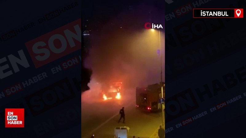 İstanbul Esenyurt’ta otomobil alev topuna döndü