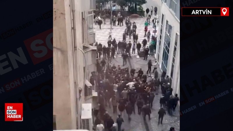 CHP Hopa seçim bürosunda yumruklu kavga