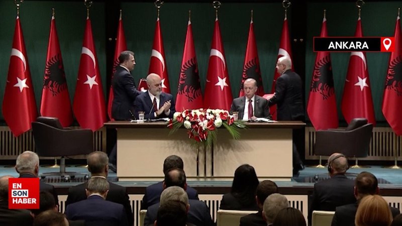 Türkiye ile Arnavutluk arasında 6 anlaşma imzalandı