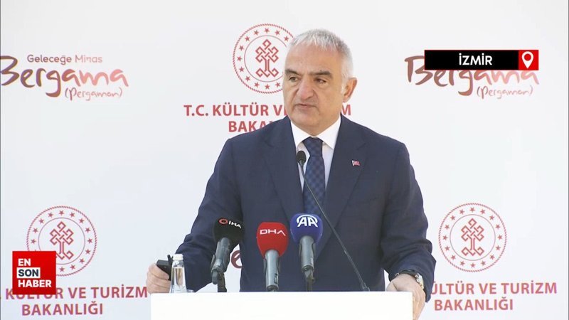 Bakan Ersoy, Bergama Antik Kenti basın lansmanına katıldı