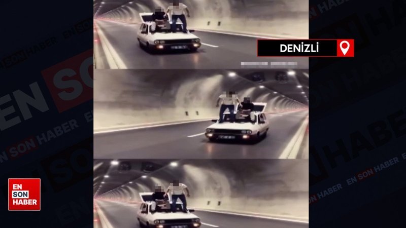 Denizli'de giden arabanın üstünde el yıkadılar cezadan kaçamadılar