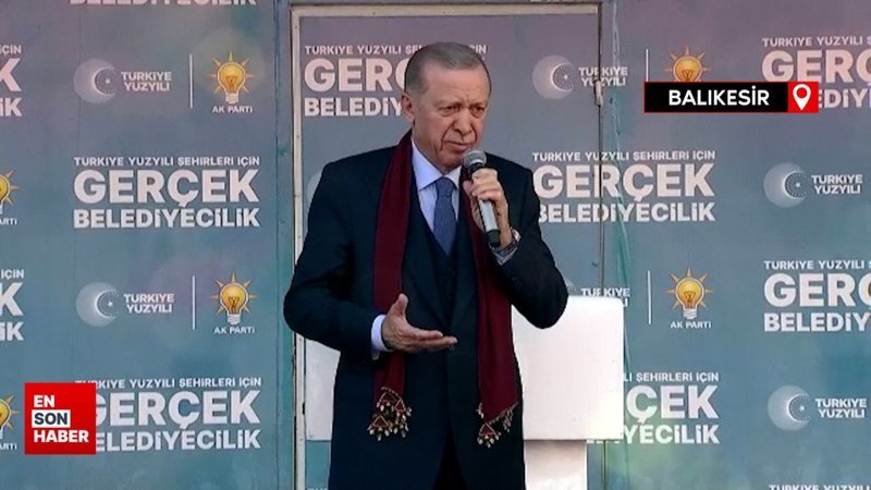 Cumhurbaşkanı Erdoğan, Balıkesir'de: 85 bin kişiye hitap etti