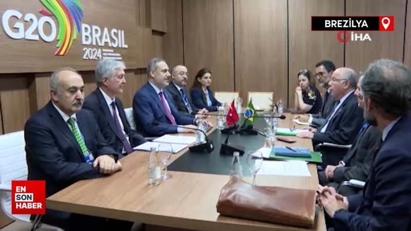 Dışişleri Bakanı Fidan, Brezilya Dışişleri Bakanı Vieira ile görüştü