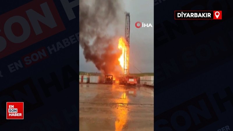 Diyarbakır’da çalışma yapılan petrol kuyusunda patlama