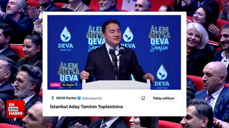 Ali Babacan'ın aday tanıtım toplantısı konuşmasını 16 kişi izledi