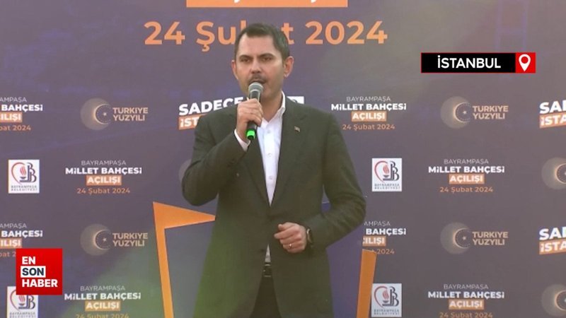 Murat Kurum, Millet bahçesi açılışına katıldı