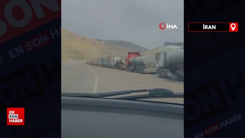 İran sınırında tır kuyruğu 15 kilometreyi buldu