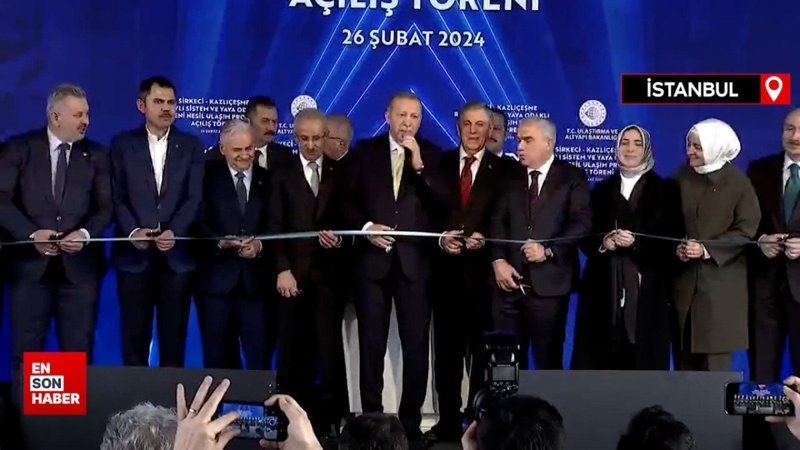 Cumhurbaşkanı Erdoğan: Sirkeci-Kazlıçeşme hattı 15 gün ücretsiz