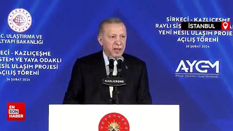 Cumhurbaşkanı Erdoğan’dan İstanbul’a 3 yeni metro müjdesi