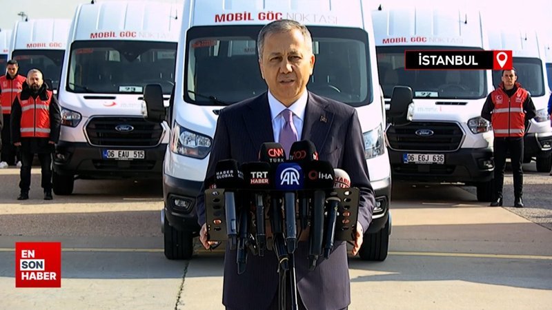 Ali Yerlikaya: İstanbul'da 65 yeni göç noktası aracı hizmete girdi