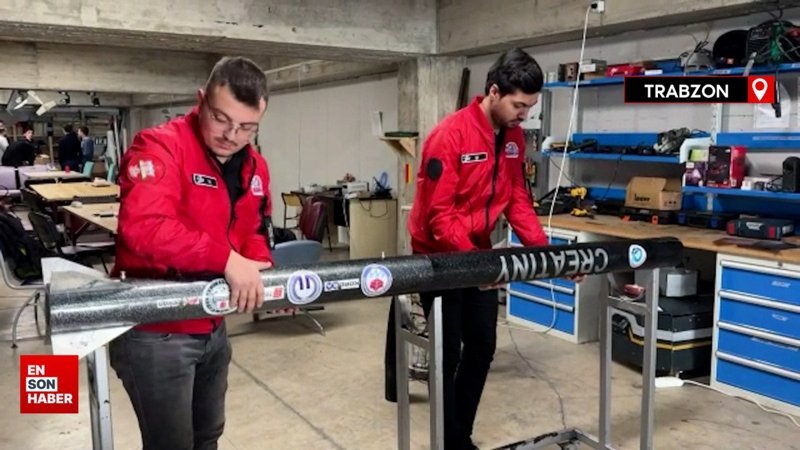 Trabzon'da üniversite öğrencileri tasarladıkları roketle ABD'de yarışacak