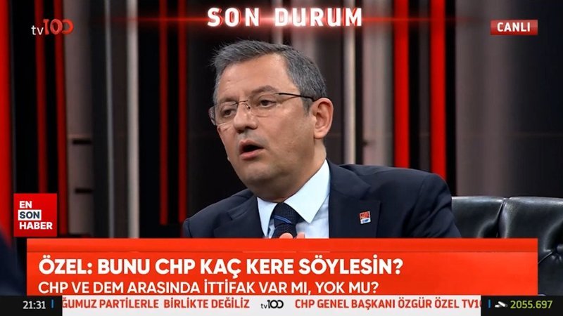 Özgür Özel: DEM'le imza, yazı, protokol yok böyle bir şey yok