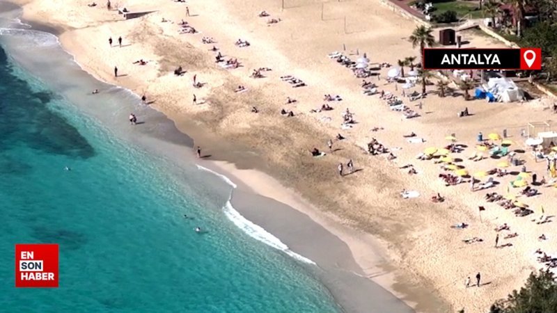 Alanya'da mart ayında deniz keyfi